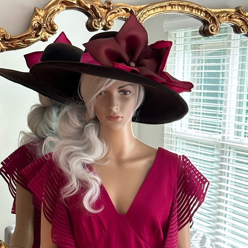 Derby Hat-Christine Moore Custom Made Derby Hat
